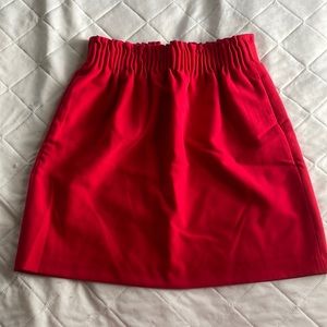 J Crew Red Skirt